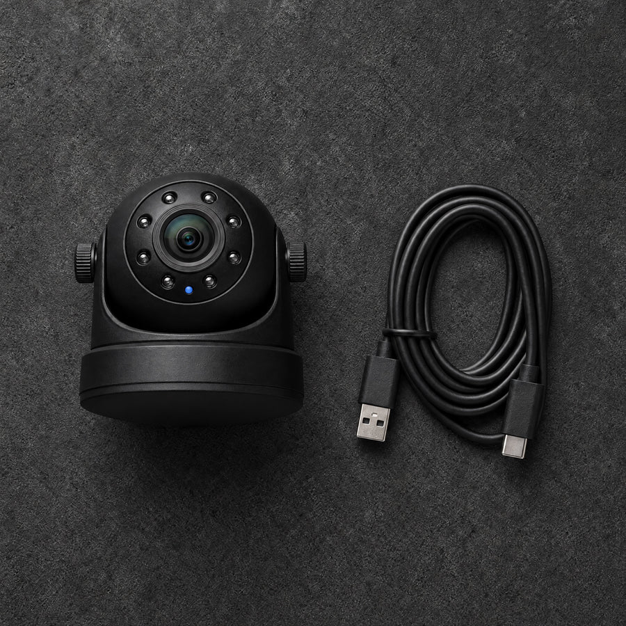 What's in the box: camera and USB-C cable